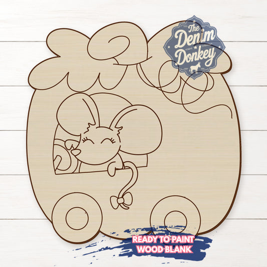 Pumpkin Mouse Wood Blank