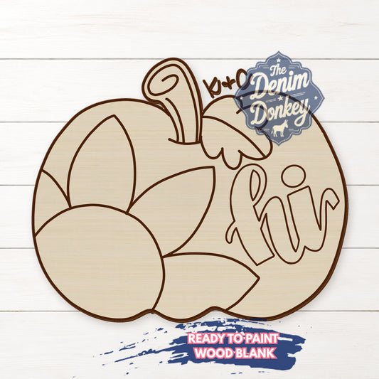 Pumpkin Sunflower Hi Wood Blank