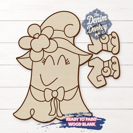 Ribbon Leg Boo Wood Blank