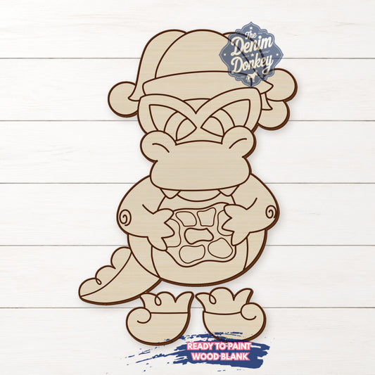 Ribbon Leg Mardi Gator Unfinished Wood Blank