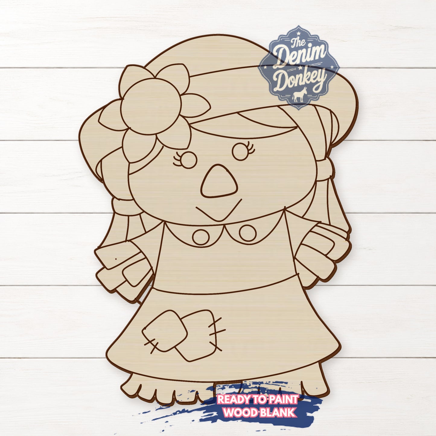 Scarecrow Girl Wood Blank