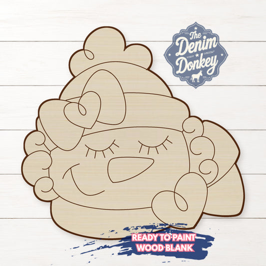 Snowgirl Wood Blank