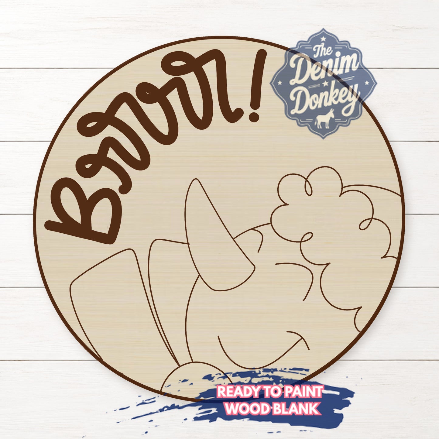 Snowman Brrr Wood Blank