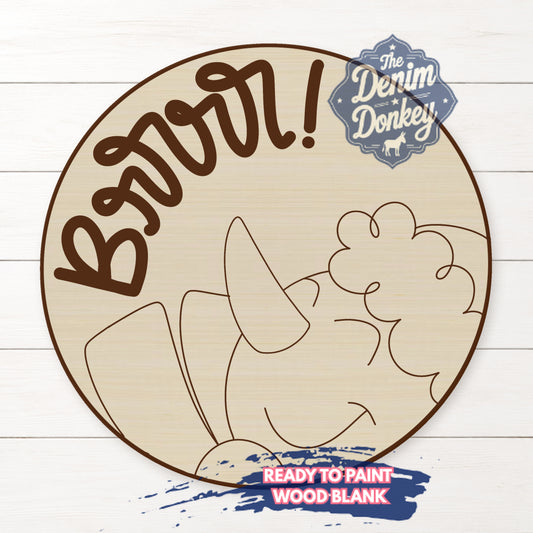 Snowman Brrr Wood Blank