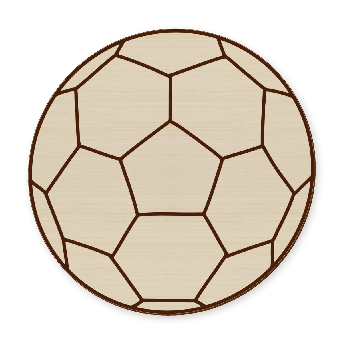 Soccer Ball Unfinished Wood Blank