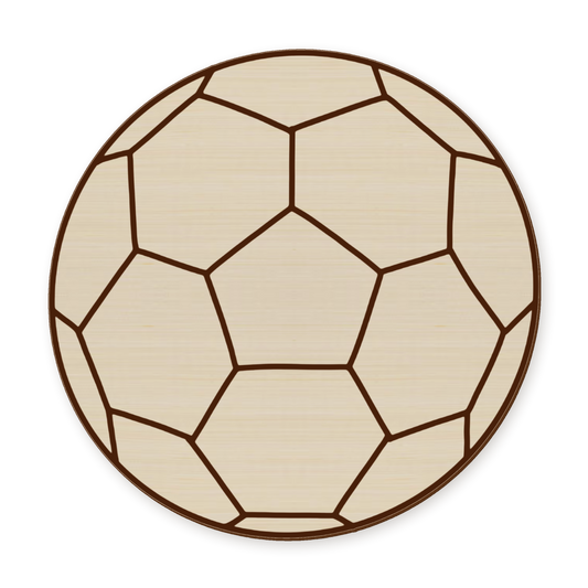 Soccer Ball Unfinished Wood Blank