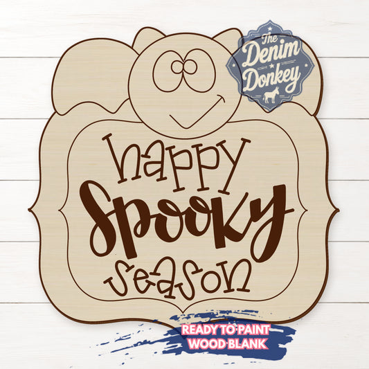 Spooky Season Bat Wood Blank
