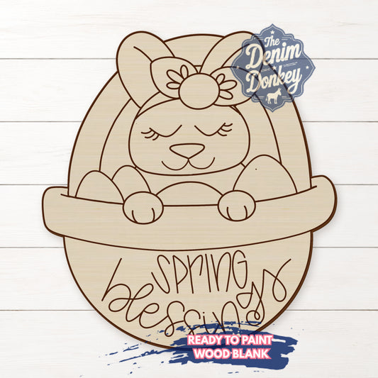 Spring Blessings Unfinished Wood Blank