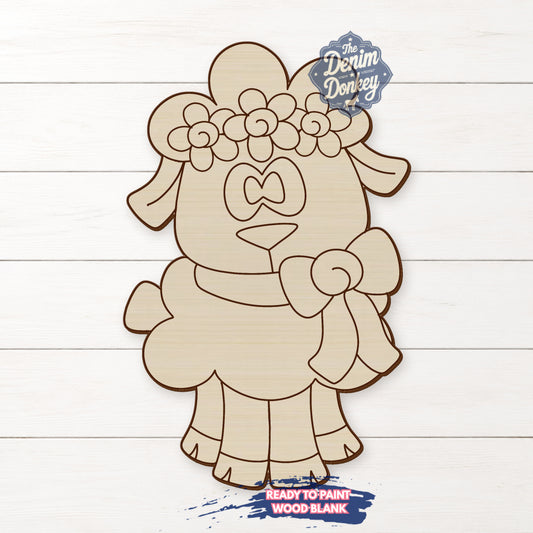Spring Lamb Unfinished Wood Blank
