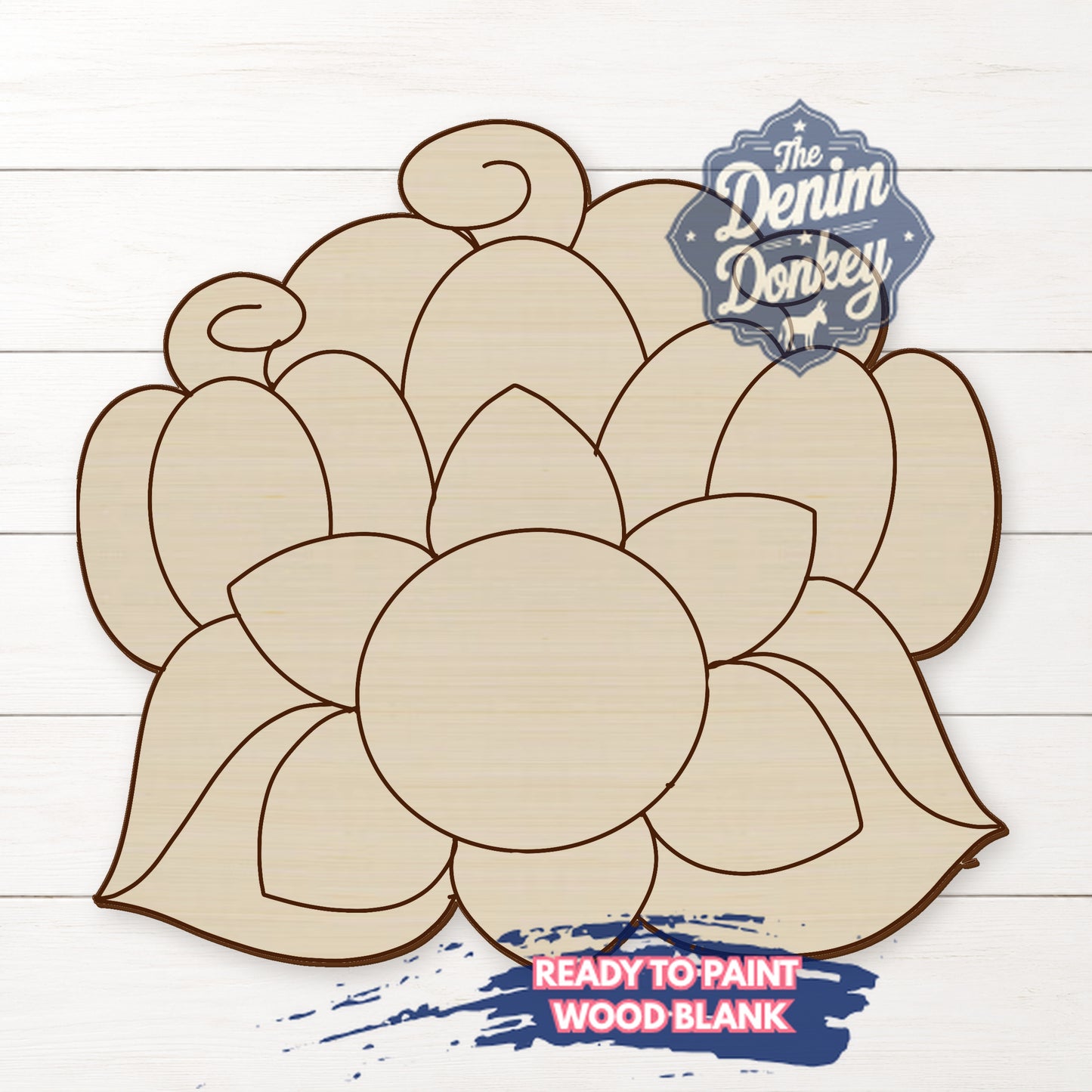 Sunflower Pumpkin Wood Blank