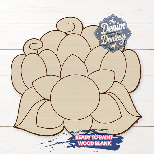 Sunflower Pumpkin Wood Blank
