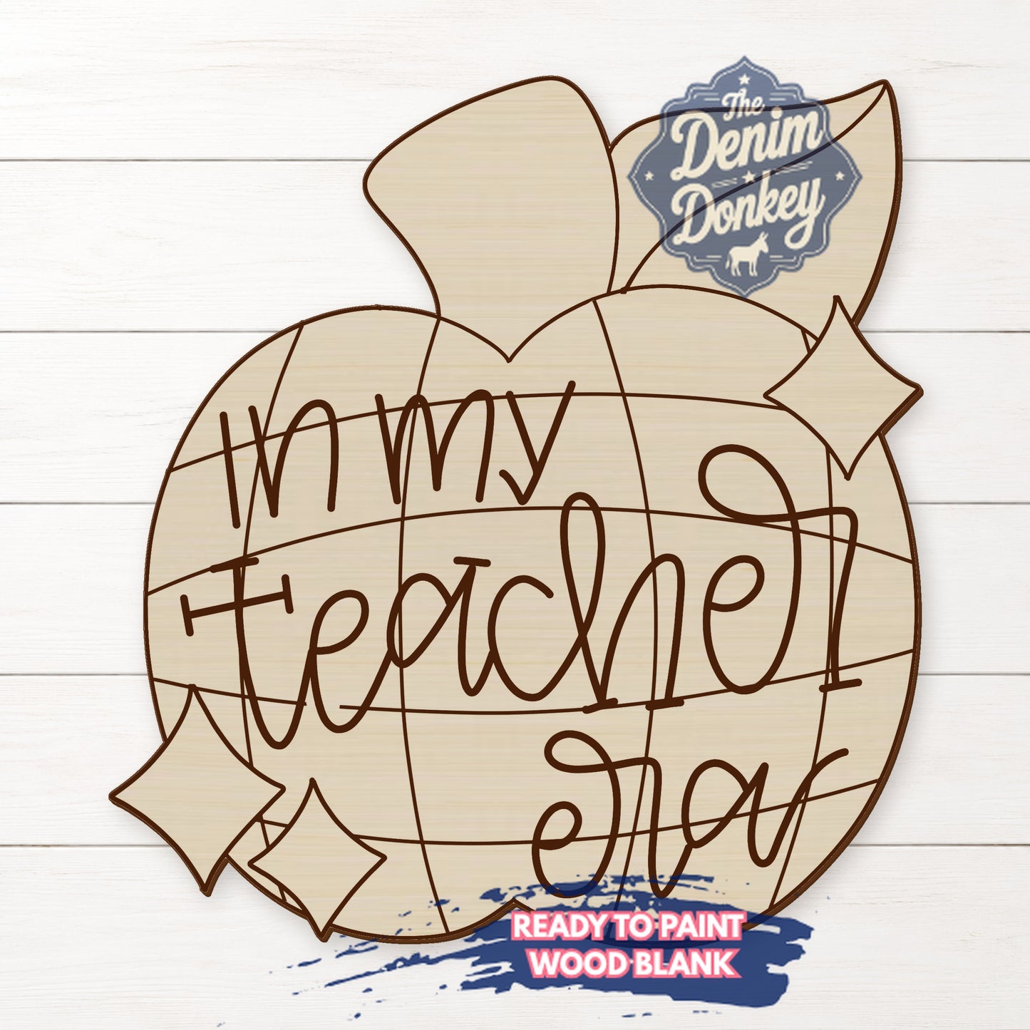 Teacher Era Apple Wood Blank