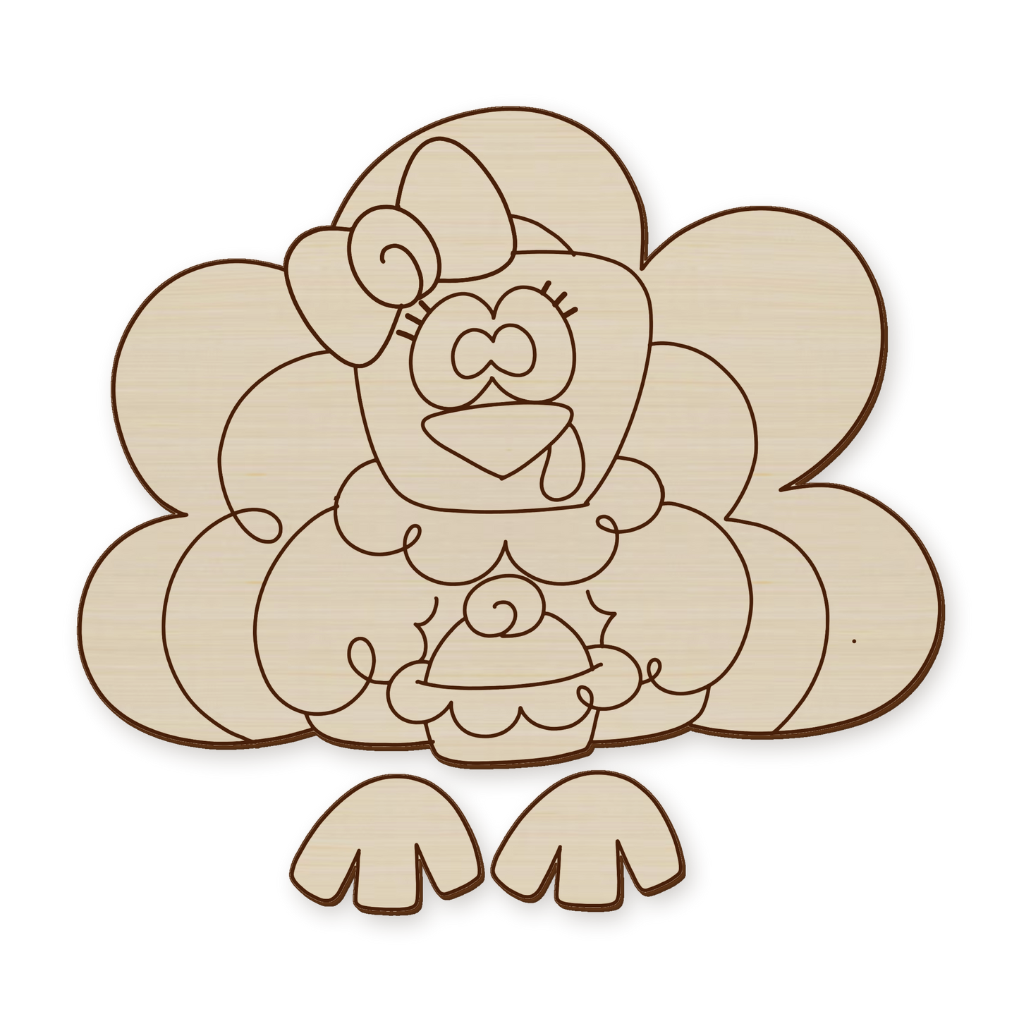 Turkey Girl Wood Blank