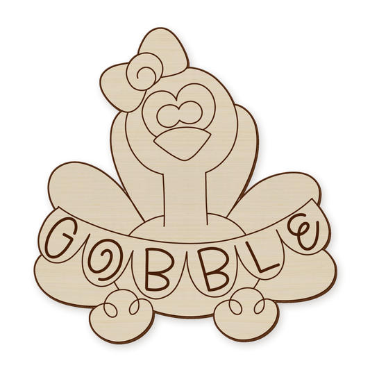 Turkey Gobble Wood Blank