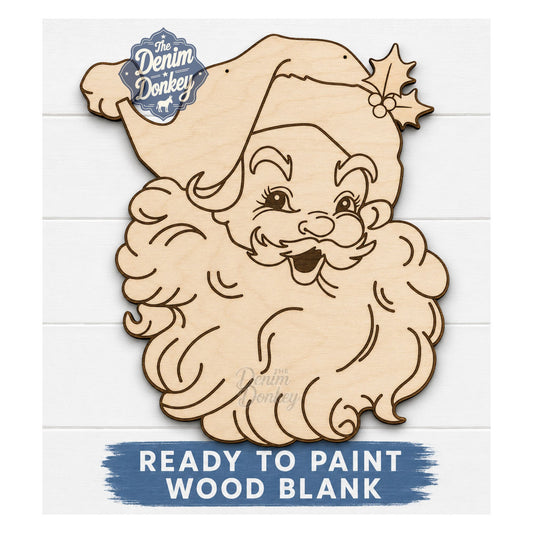 Vintage Santa Wood Blank