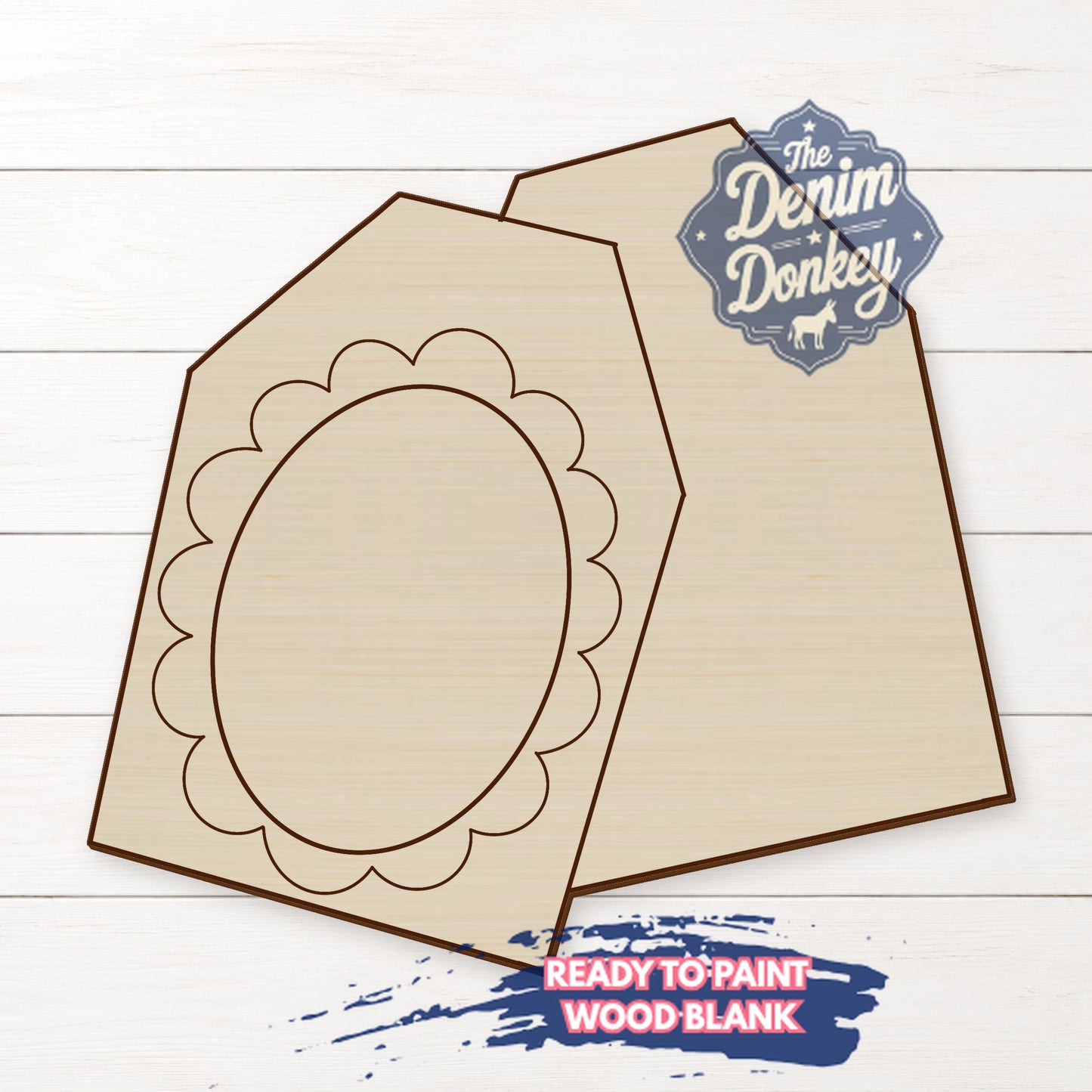 Welcome Monogram Tags Unfinished Wood Blank