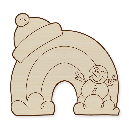 Winter Rainbow Wood Blank