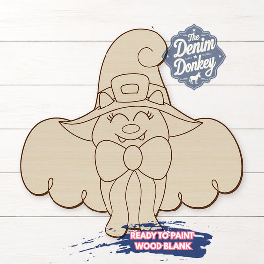 Witch Bat Wood Blank