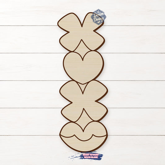 XOXO Unfinished Wood Blank