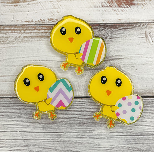 Easter Chick Badge Reel covers